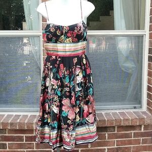 Stunning  Rare Morrell Maxie Floral Dress